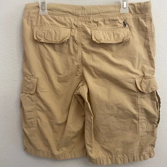 Polo‎ Ralph Lauren Boys Cargo Shorts Beige Drawstring Waist Size XL18 /20 - Picture 3 of 9